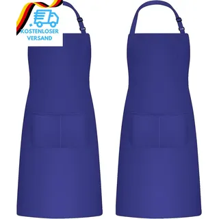 Catime 2 STK Kochschürze Für Männer Damen, Backschürze Mit 2 Taschen Für Küche,