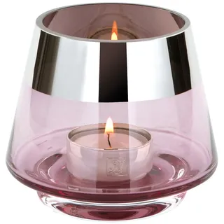 Fink Teelichthalter Jona Glas Rosa