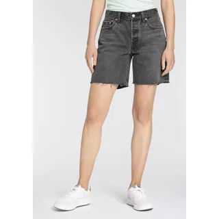 Jeansshorts LEVI'S "501 '90S SHORT" Gr. 27, N-Gr, schwarz (beach cut no dx) Damen Jeans Shorts Bermudajeans