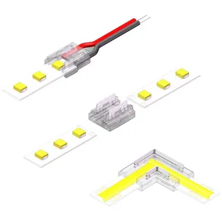 Kalb Material Für Möbel kalb LED Verbinder Set, 8mm COB/SMD 9-teilig, einfache Montage für DIY LED Stromkabel