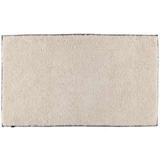CAWÖ Badteppich Luxus Badteppich 1000 Beige 100 x 60 cm