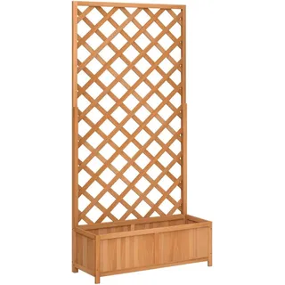 vidaXL Pflanzkübel mit Spalier 1945461 60 x 30 cm Braun