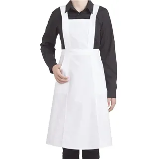 Schwestern-Schürze "01/22" 70cm - Weiß