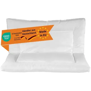 Bauchschläferkissen 80 x 80 cm, Klappkissen, Entspannungskissen, 100% Mikrofaser, waschbar, sleepling - Weiß
