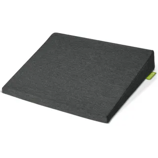 Beautissu Formstabiles Keilkissen mit Anti-Rutsch Bezug Waschbar & Reißverschluss – Ergonomisches Sitzkissen Keilkissen für Stuhl Homeoffice Büro Stuhlkissen Büro 37x33,5cm Anthrazit – BeauErgo
