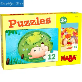 Haba 306165 Puzzles Herr Igel 12 Teile 2 Motive 3 Jahre Motorik  Neu OVP