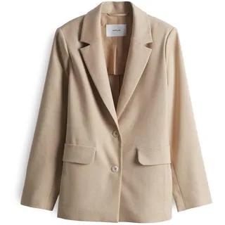 OPUS Damen Blazer | Strukturierter Blazer JAOMI Regular mit Leinen Soft Oat, 44 - 44