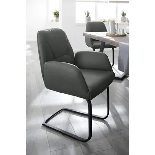 W.Schillig Freischwinger ole Leder grau