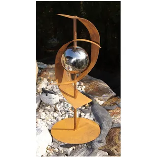 JH-Metalldesign Skulptur Futura Edelrost Rost Metall Gartendeko auch für Säule