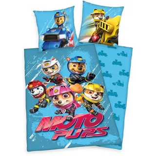 Paw Patrol Wende Bettwäsche Set 2 tlg.135x200cm 80x80cm