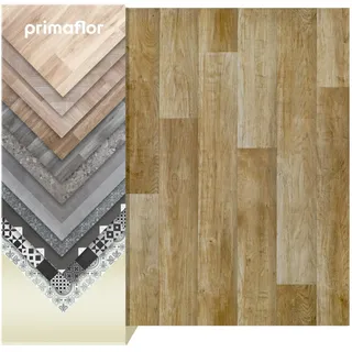 Primaflor PVC Boden Tacuto | 200x400 cm | Eiche Chalet | 2,8 mm hoch | CV Boden Meterware | Holzoptik | rutschhemmend R10 | BFL-S1 | für Wohnraum, Büro, Feuchtraum & Messe