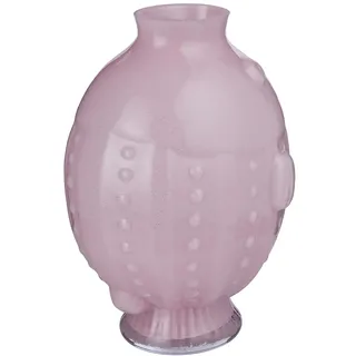 BUTLERS Vase Seaside Fisch Glas Rosa Höhe 24cm | Dekovase für Tischdeko, Blumenvase für Regal | Dekoration Fensterbank Deko Wohnzimmer
