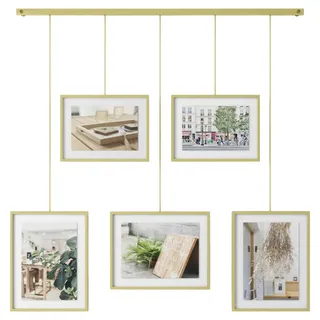 Umbra Collagen-Bilderrahmen Gold 10x15 cm 5er Set