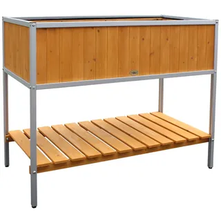 HABAU Hochbeet mit Aluminiumrahmen 115 x 53,5 x 89 cm
