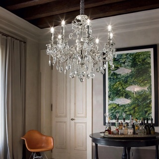 Ideal Lux 044934 Pendelleuchte 8x40W Gioconda Argento | e14