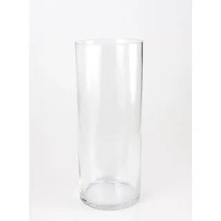 INNA-Glas Bodenvase Glasvase Zylinder Sansa AIR, klar, 50cm, Ø20cm weiß