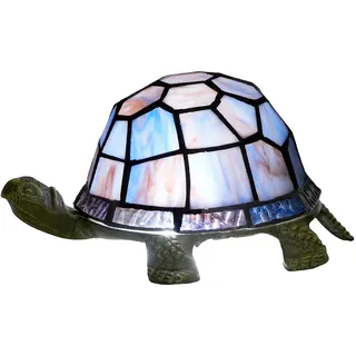 NUODITOS Kleine Schildkröte Nachtlicht Tiffany Style Stained Glass Accent Tischlampe Schlafzimmer Wohnzimmer Nachttischlampe Mini Licht Kinder Geschenke Niedliches Licht