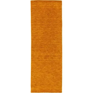 Wollteppich Jamal, benuta, rechteckig, Höhe: 6 mm, Kunstfaser, Berber, Ethno-Style, Wohnzimmer gelb 70 cm x 200 cm x 6 mm