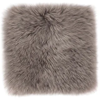 -luxor- living Lammfell Stuhlkissen 34 x 34 cm Braun