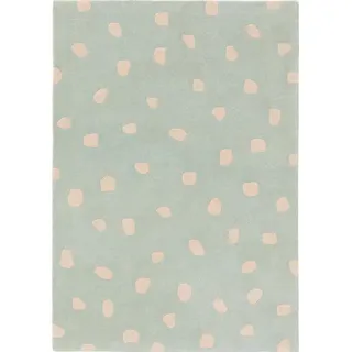 benuta Kinderteppich, Mintgrün, Textil, Gepunktet, Rechteckig, 120x170 cm, pflegeleicht, Teppiche & Böden, Teppiche, Teppich Kinderzimmer