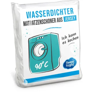 SWEET NIGHT - Matratzenschoner 160x200 cm | wasserdichte und mikroatmungsaktive Matratzenauflage | Sanft und leise | Waschbar bei 90°C