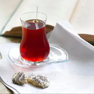 LAV Eva 12 tlg. Türkische Teegläser Teegläserset Teeglas Gläser Cay Bardagi - Transparent
