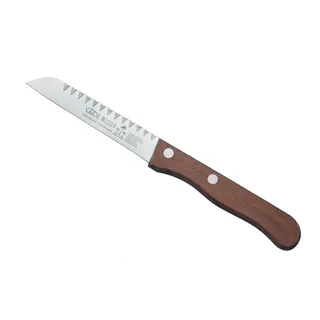 Güde 3404/09 Solingen - Buntschneidemesser gestanzt, 9 cm, SIGMA, Edelholz, Braun