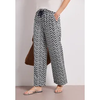 STREET ONE Stoffhose High Waist Blau 32