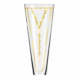 Ritzenhoff & Breker Ritzenhoff Champagnerglas Goldnacht 205 ml Kristall, Kristalloptik Gold
