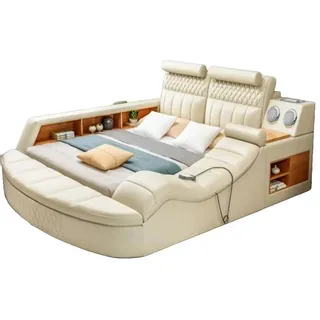 aea Multimediabett 140 x 200 cm Beige