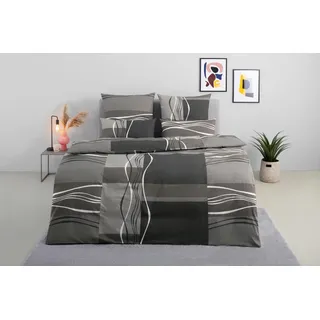 OTTO home Kelian Linon grau 200 x 200 cm + 2x 80 x 80 cm 80 x 80 cm