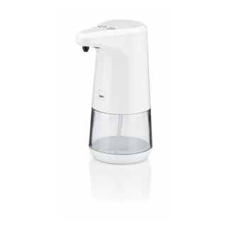Kela Aurie Comfort Seifenspender, 350 ml, Praktischer Seifenspender Sensor für das Bad, Farbe: weiß