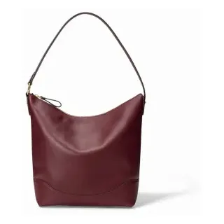 Lauren Ralph Lauren für Damen. 431P03419004 Große Tasche Tasha in Granatrot (OSFA), Lässig, Kastanienbraun, Leder