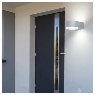 etc-shop Außen-Wandleuchte, Leuchtmittel nicht inklusive, Außenleuchte Wandstrahler Haustür Wandlampe Fassadenleuchte weiß