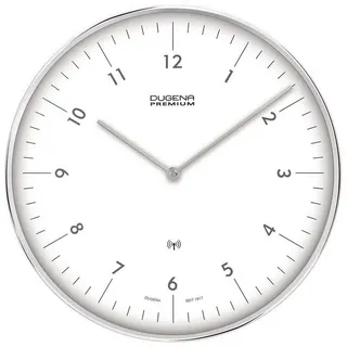 Dugena Funkwanduhr DUGENA Funk-Wanduhr Dessau 7000998 silberfarben