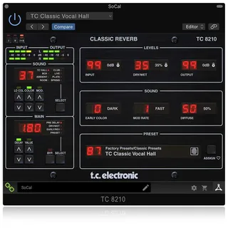 TC Electronic TC8210-DT Reverb Plug-in mit Reverb-Effekt