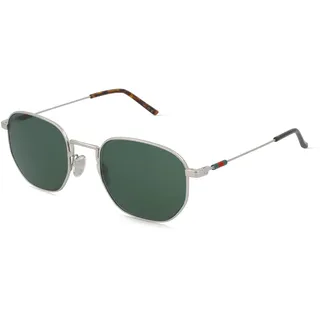 Gucci GG2095S Herren-Sonnenbrille Vollrand Rund Metall-Gestell, silber