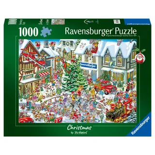 Ravensburger Puzzle Ray Nicholson: Wimmelbild Weihnachten - 1000 Teile