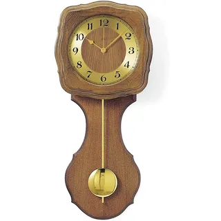 AMS F5162/4 Funk Pendeluhr, Holz, Mehrfarbig, 63 x 32 x 18 cm