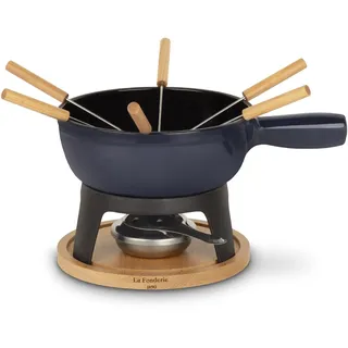 h.koenig La Fonderie 1890, MONT JOUX, Fondue-Gerät, Gusseisen emailliert, 1.8 liters