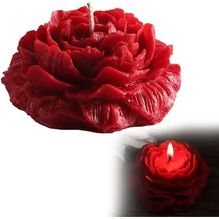 Duftkerzen Rose, Geschenke für Frauen, Duft Kerzen Set aus Natürlichem Sojawachs & ätherische Öle, Kleine Geschenke für Weihnachten, Geburtstag, Muttertag