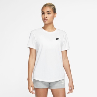 Nike Damen T-Shirt - W NSW TEE CLUB - Weiß - M