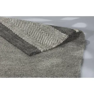 SCHÖNER WOHNEN-Kollektion Webteppich Botana 140 x 200 cm Wolle Grau