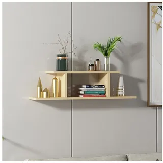 DEMA Home Deko-Wandregal Atlantic, Hängeregal, Schweberegal 90 cm, Elegant, Länge/Breite/Höhe: 19,6/90,0/23,2cm braun