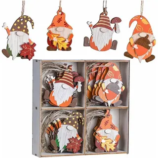 luxuskollektion Herbst Figuren 24er Set 4.5-5.5cm Zwerg Wichtel Ahornblatt