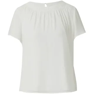 s.Oliver Luftige Chiffon-Bluse mit gesteppter Raffung Beige 44