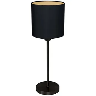 Nachttischlampe Tischlampe Tischleuchte schwarz gold Schlafzimmerlampe H 56cm