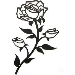 luxuskollektion Große Rosen Wanddeko 38CM Hoch für Zuhause Büro