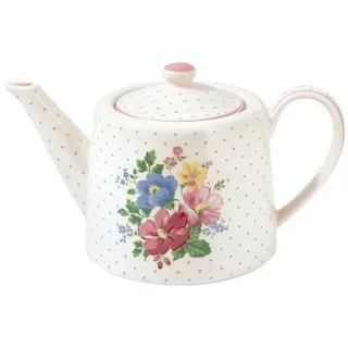 Greengate Teekanne Josefina Teekanne white 1l bunt|weiß