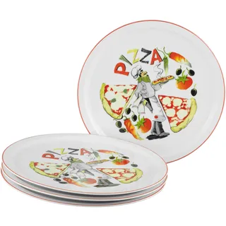 CreaTable Pizzateller Milano Luigi 30 cm 4er Set